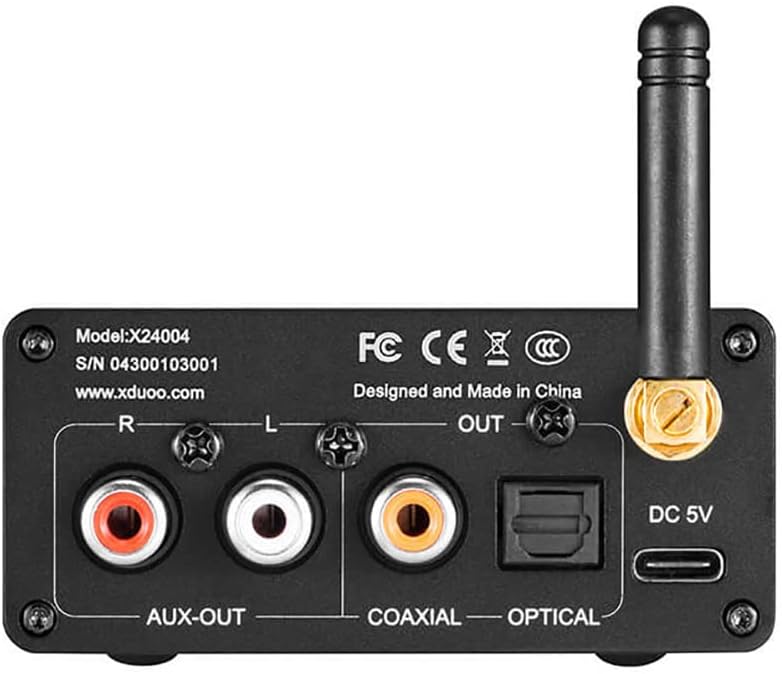 Bluetooth Audio Receiver Converter with Optical Coaxial AUX Output OLED Display R614