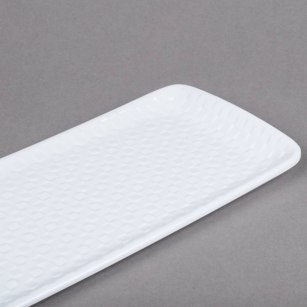 White Rectangular Melamine Platter M94619