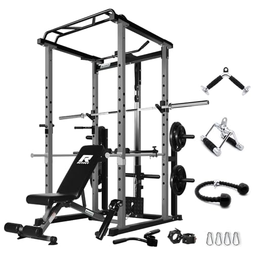 Power Cage with Cable Crossover and Squat Rack F728
