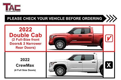 Black Running Boards Side Steps for Toyota Tundra Double Cab T96976