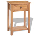 Solid Oak Wood Console Table H492428