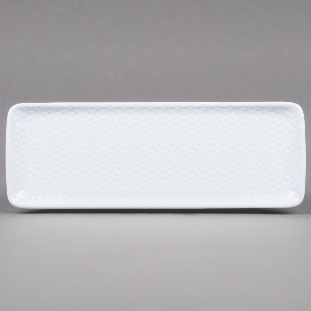 White Rectangular Melamine Platter M94619