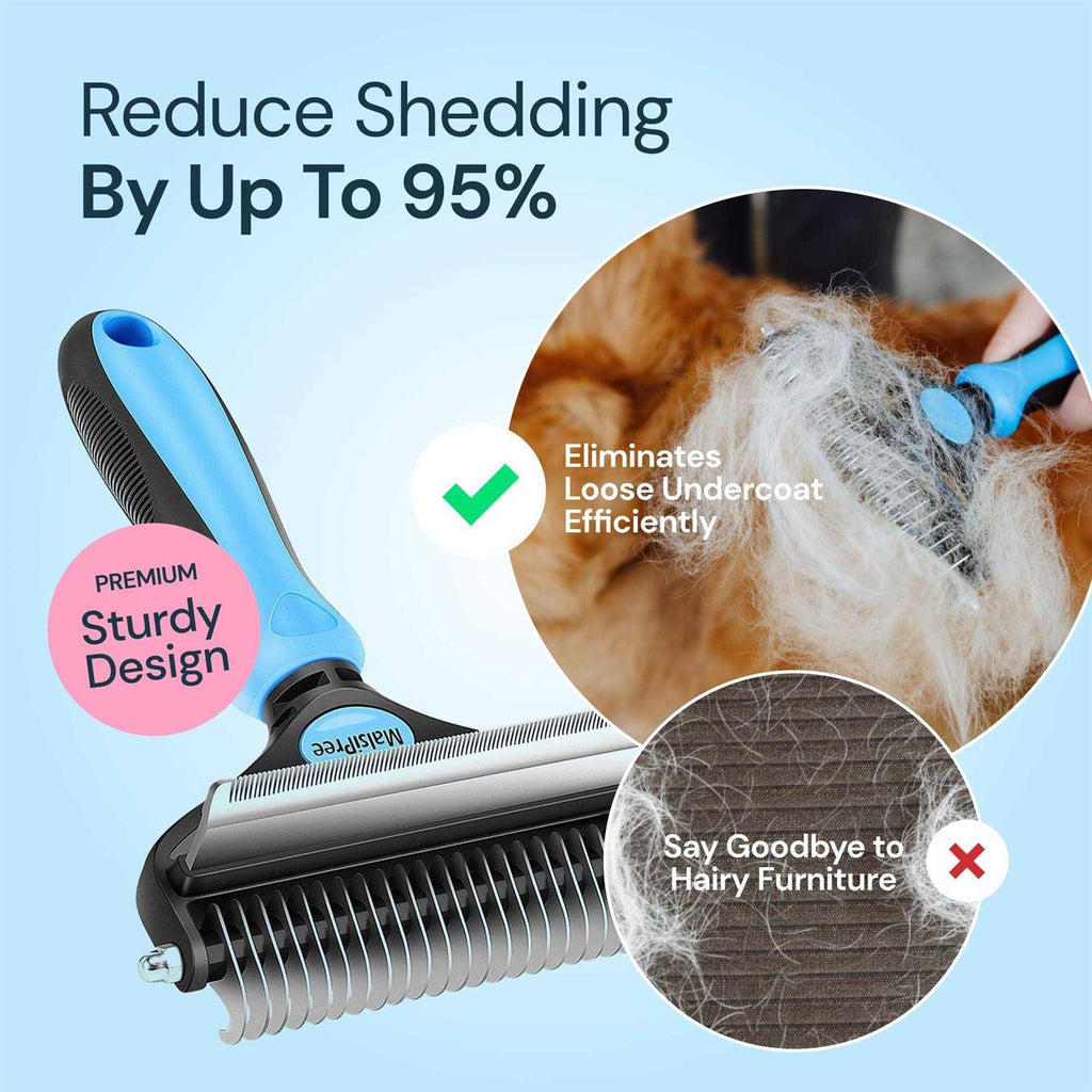 2 in 1 Deshedding Tool and Undercoat Rake Y926