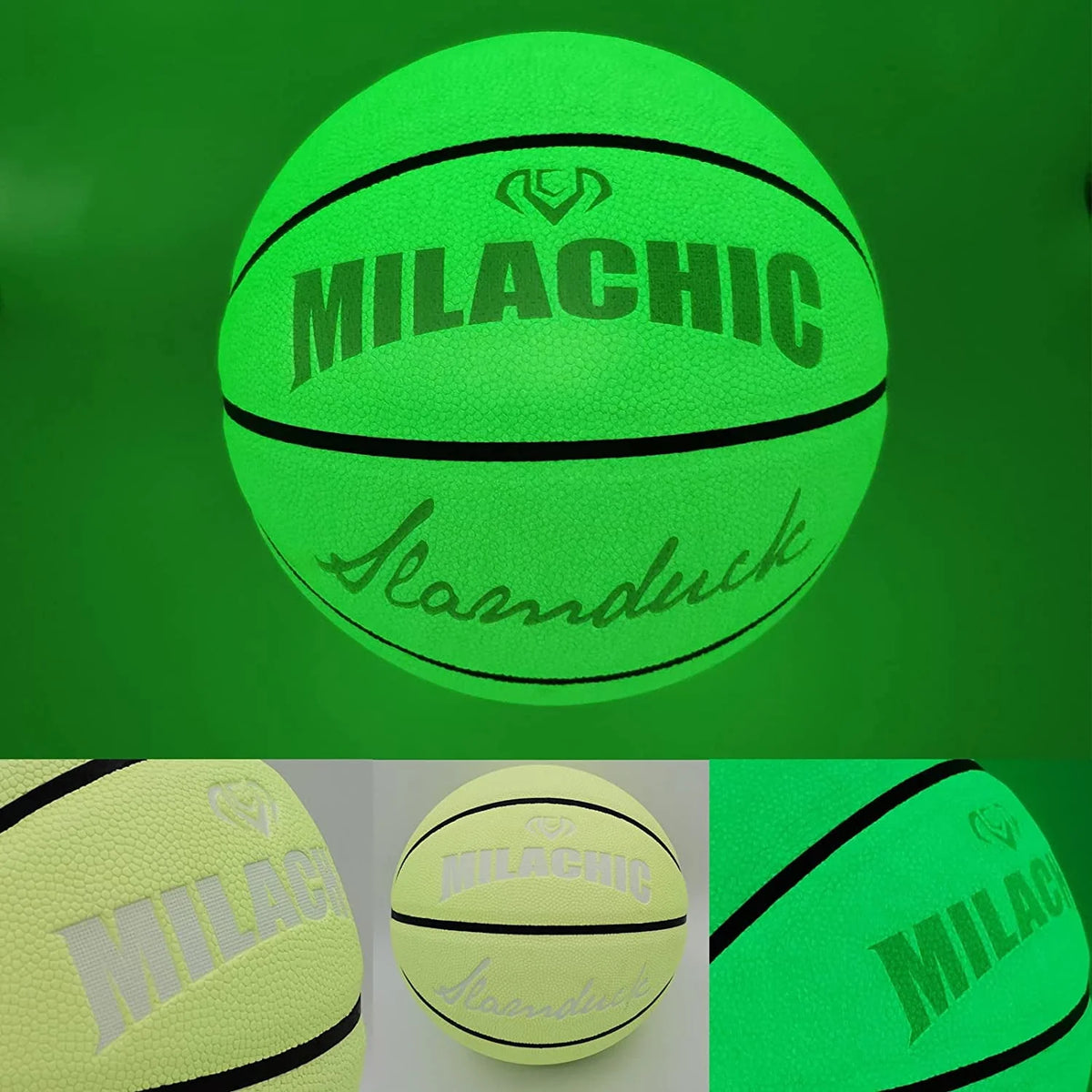 Glow in The Dark Leather Basketball Size 5 / 6 / 7 M513613