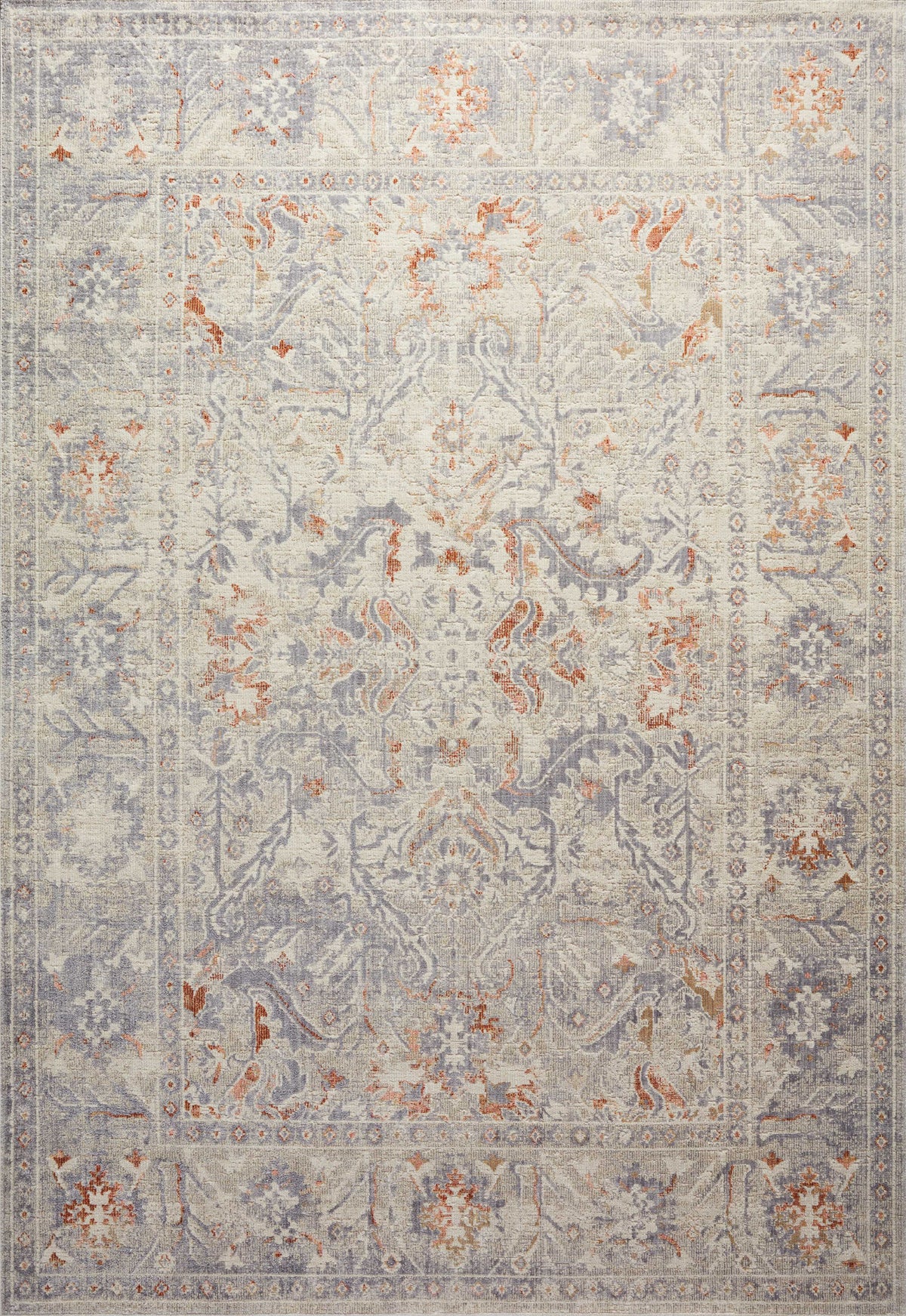 Oatmeal Lavender 2'7 x 4' Rug I5863