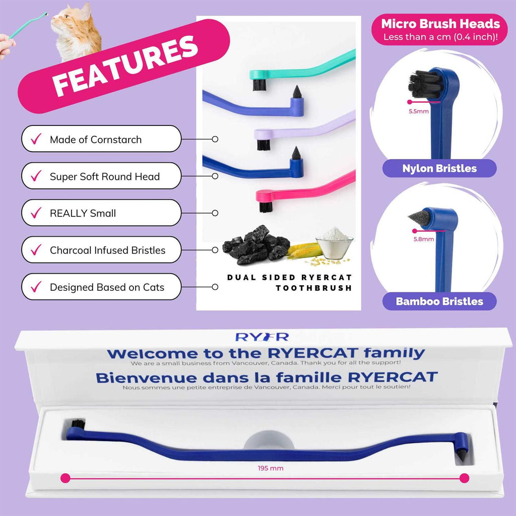 Dual Sided Cat Toothbrush M695
