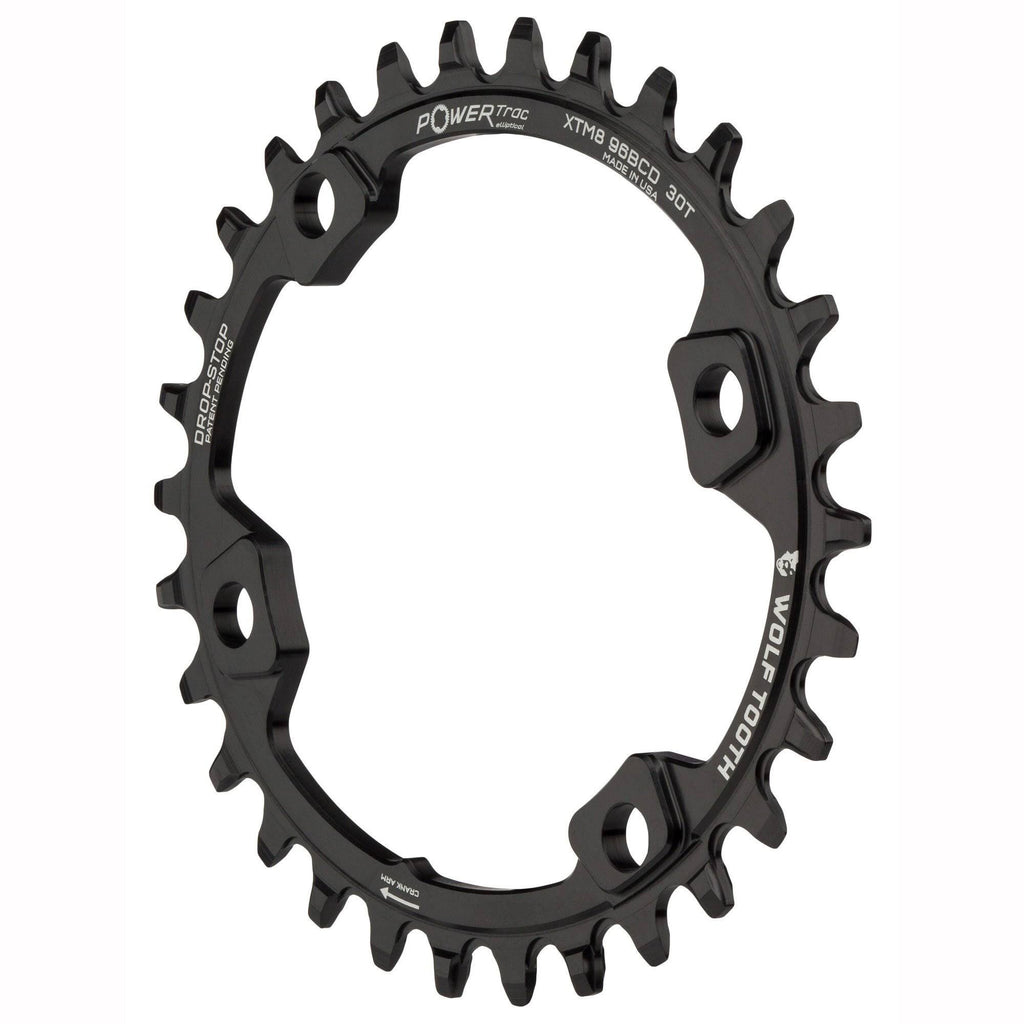 34T x 96 Asymmetrical BCD Black Chainring B356