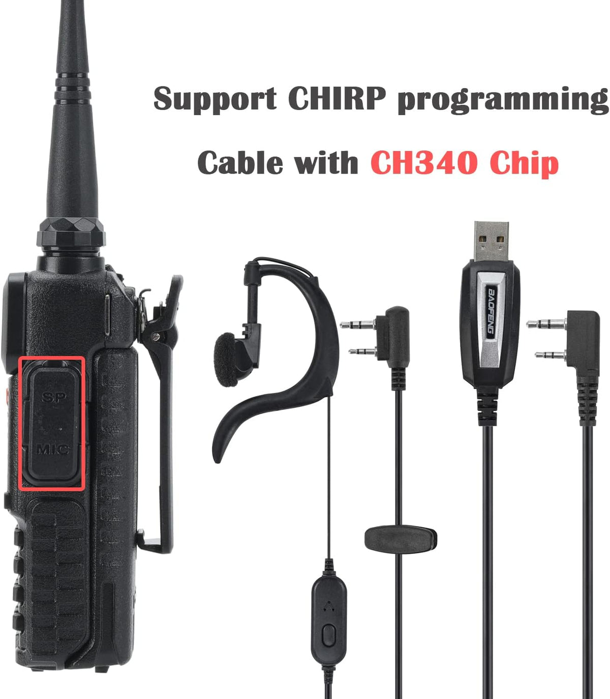2 Pcs Dual Band Amateur Radio VHF/UHF Walkie Talkie K647