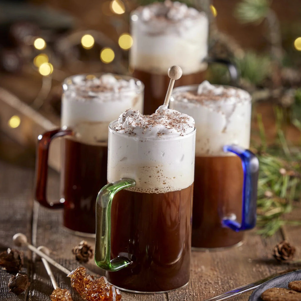 Glass Mug 35 cl 4pcs Assorted P21592