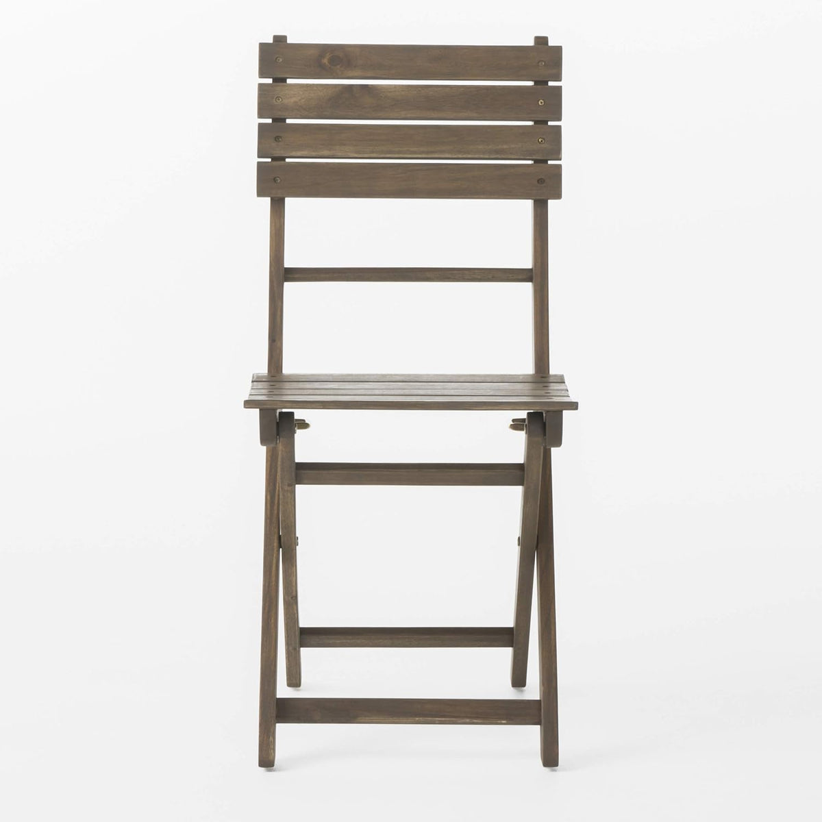 Acacia Wood Foldable Dining Chairs, 4-Pcs Set, Grey Finish G6663