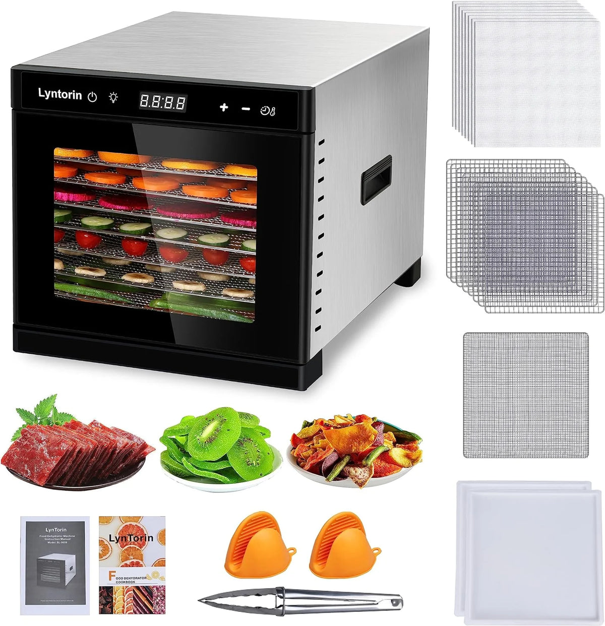 700W 8 Trays Food Dehydrator Machine N73783