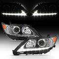 For 2013-2015 Lexus ES350 ES300h Halogen Model LED DRL Projector Headlights Headlamps Assembly Left+Right T96760