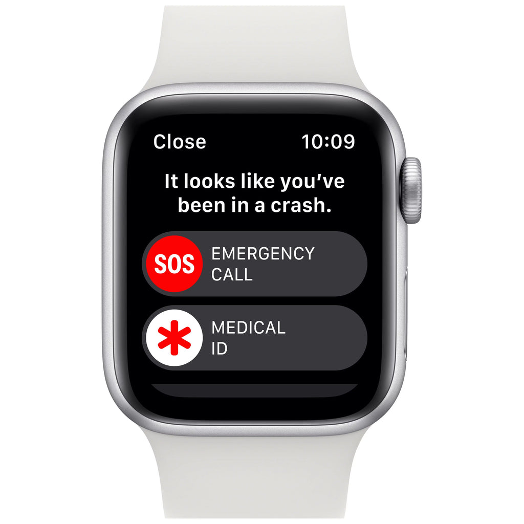 Apple Watch SE 2nd Gen GPS 40mm Silver Aluminum Case with White Sport Band Z3085