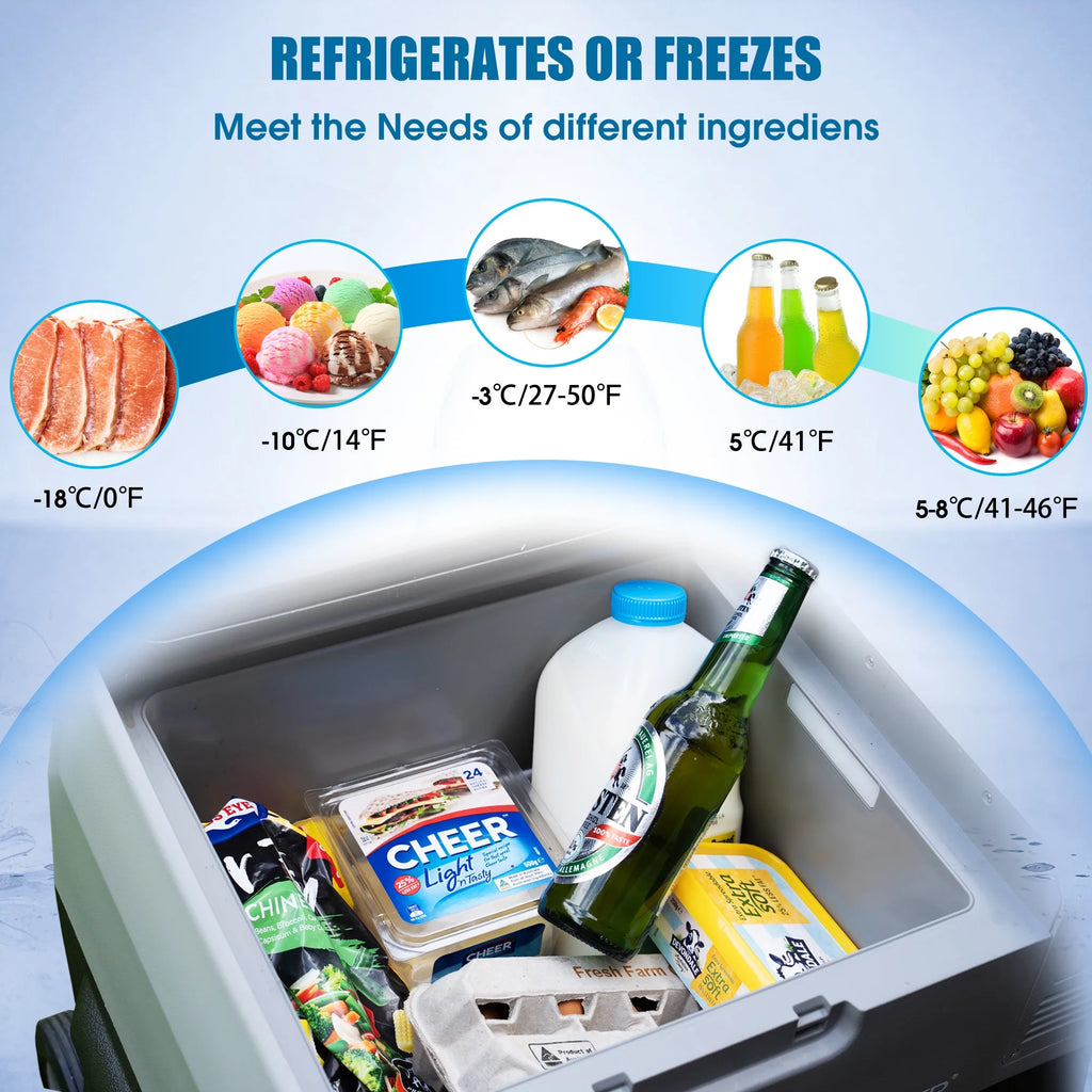 52Qt Portable Car Freezer with APP Control B721531