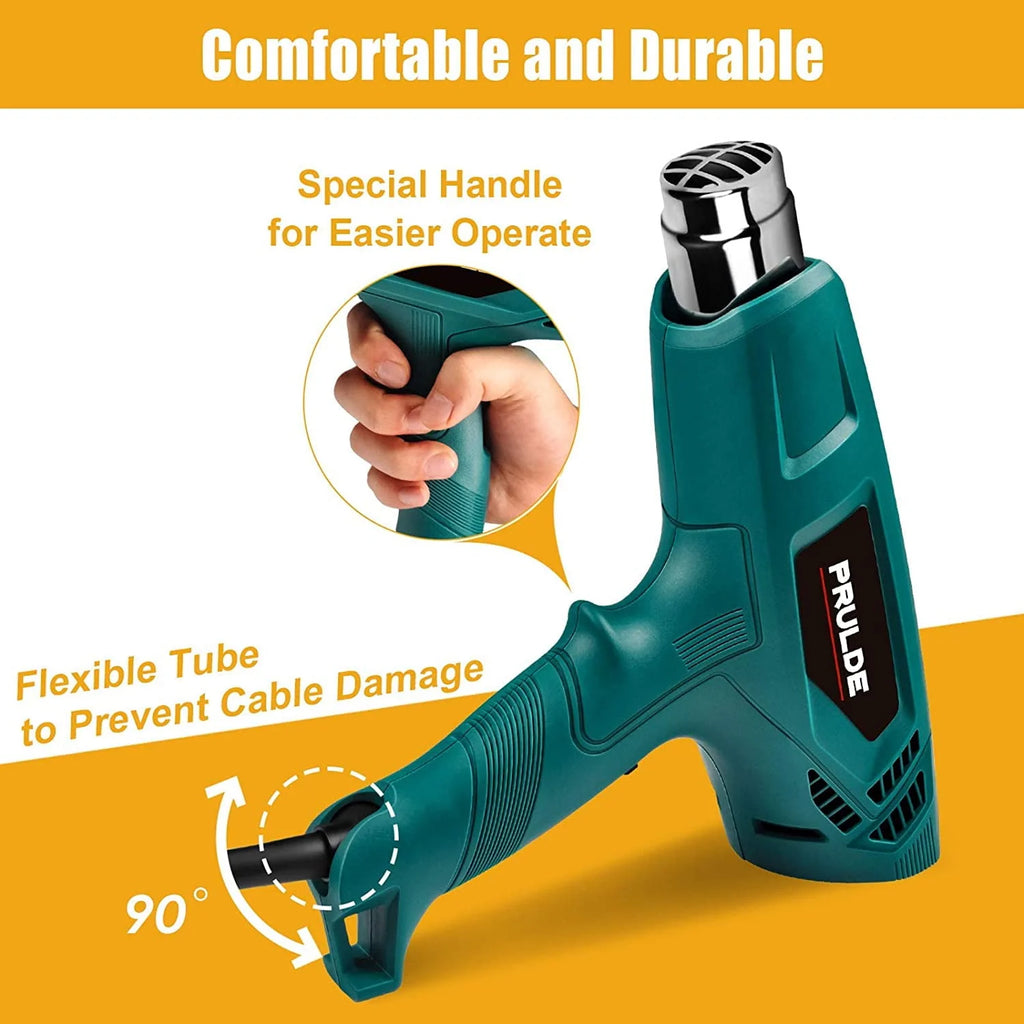 Dual Temperature Settings Heat Gun Kit with 4 Nozzles T43267