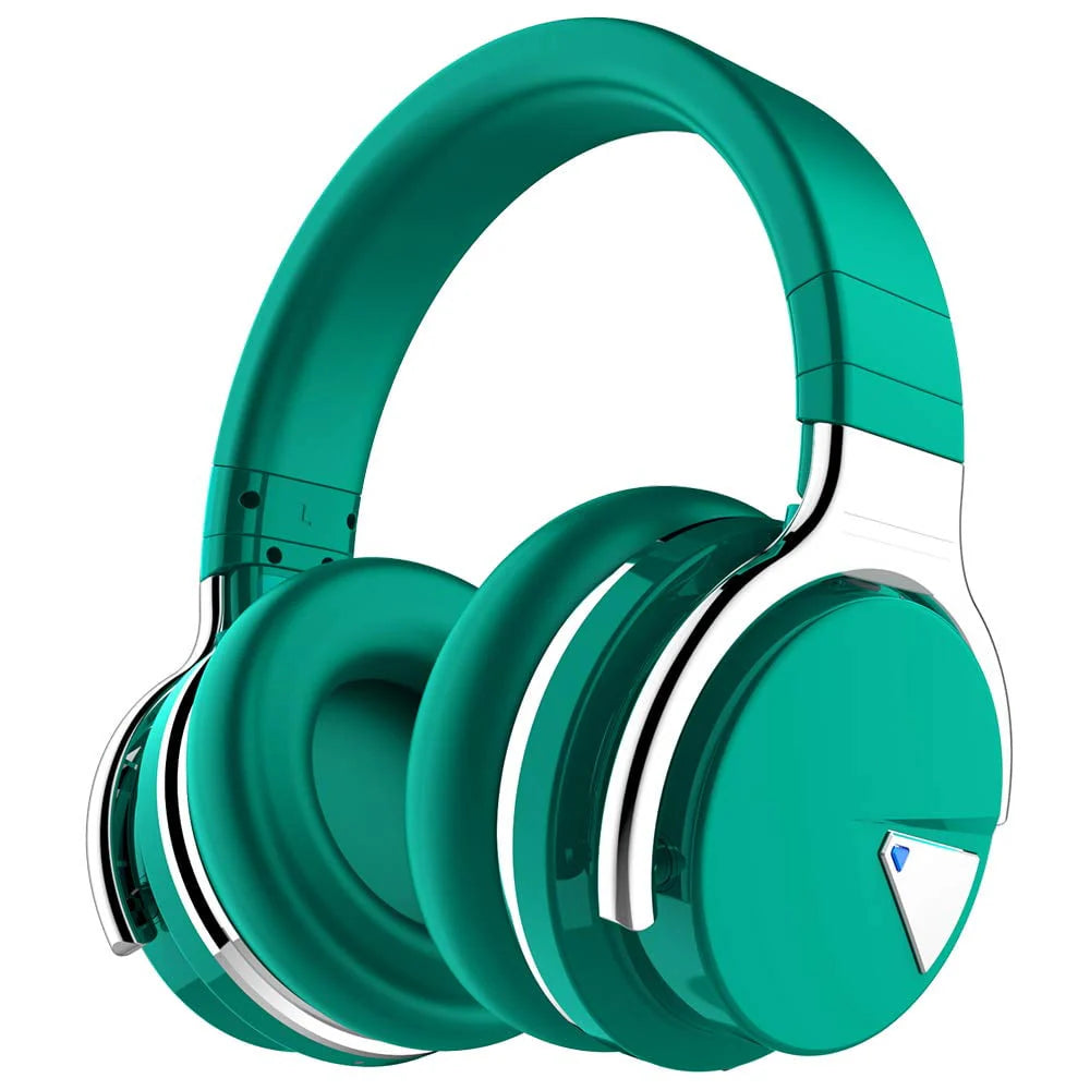 Active Noise Cancelling Bluetooth Headphones with Mic Deep Bass Wireless Over Ear Black X163419