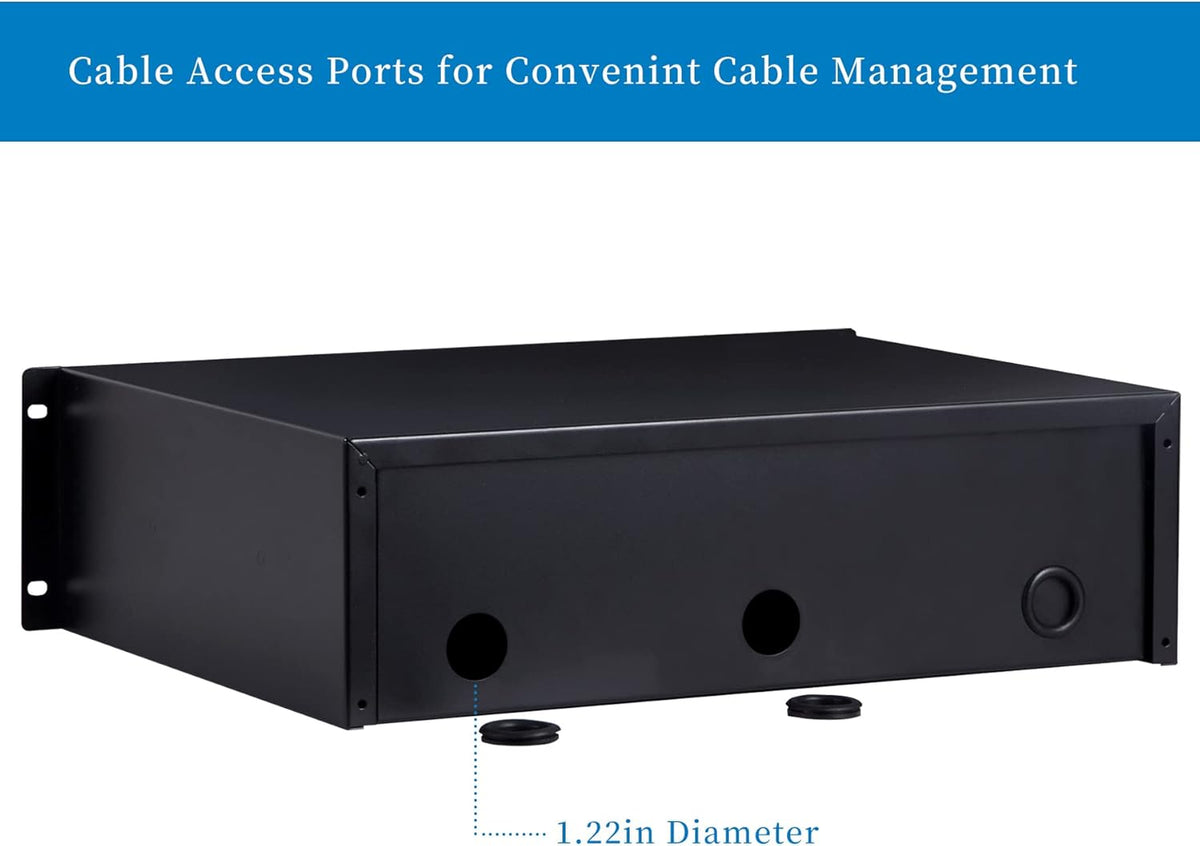 3U Rack Mount Drawer with Lock and Key I770