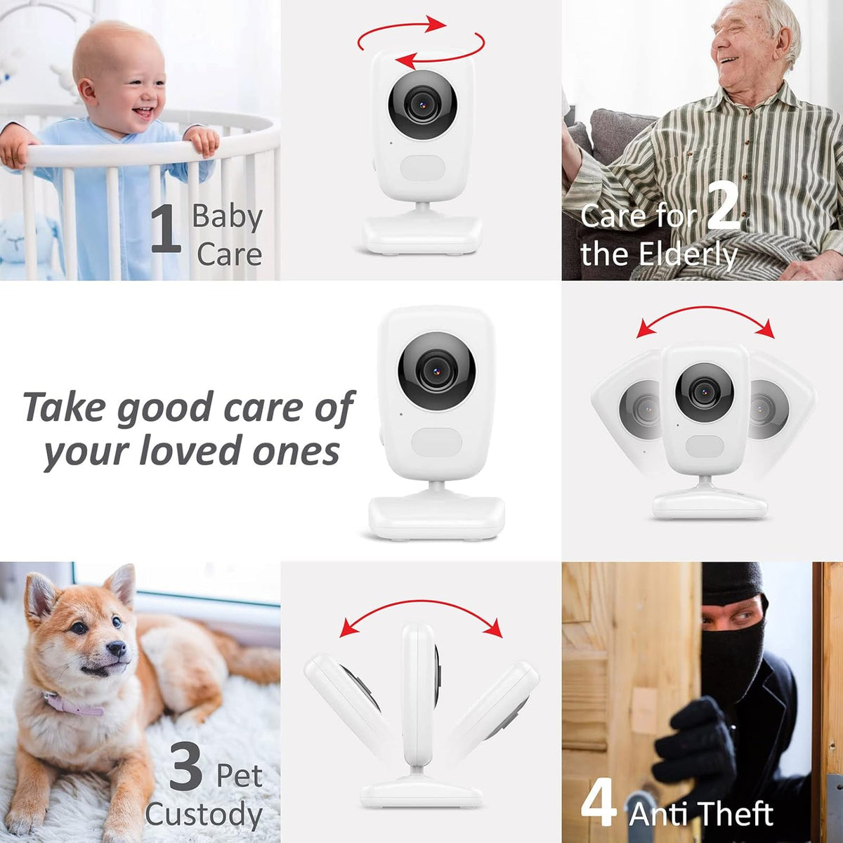 Video Baby Monitor 5 High Resolution Screen H42577