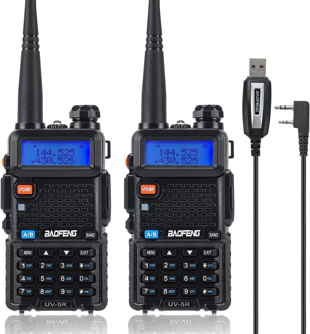 2 Pcs Dual Band Amateur Radio VHF/UHF Walkie Talkie K647