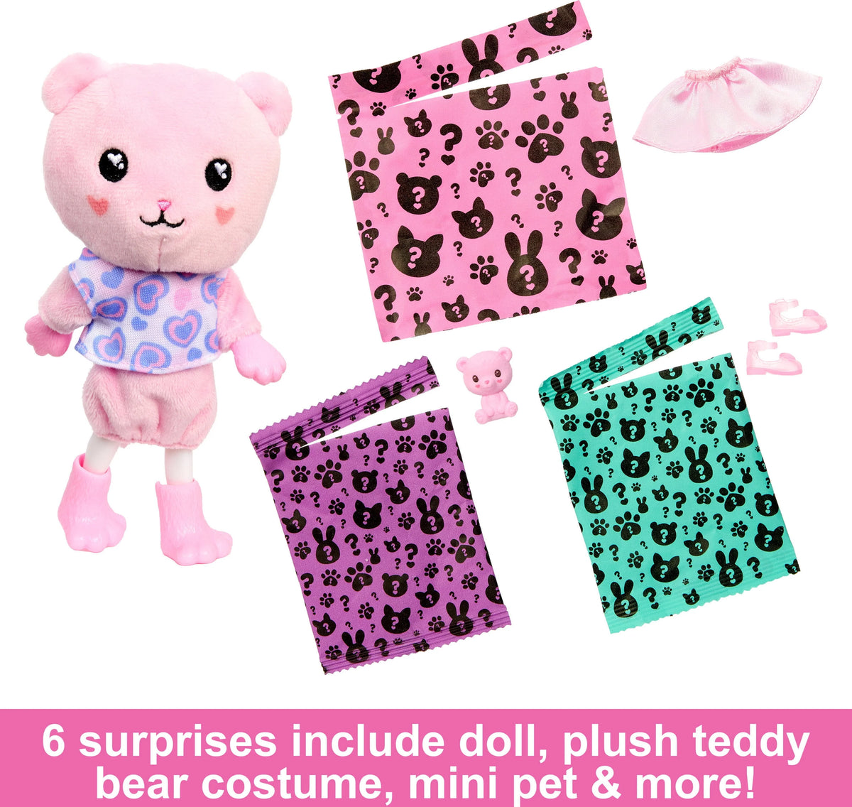 Brunette Plush Doll & Accessories W348