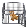 4-Panel Pet Playpen with Door D56145