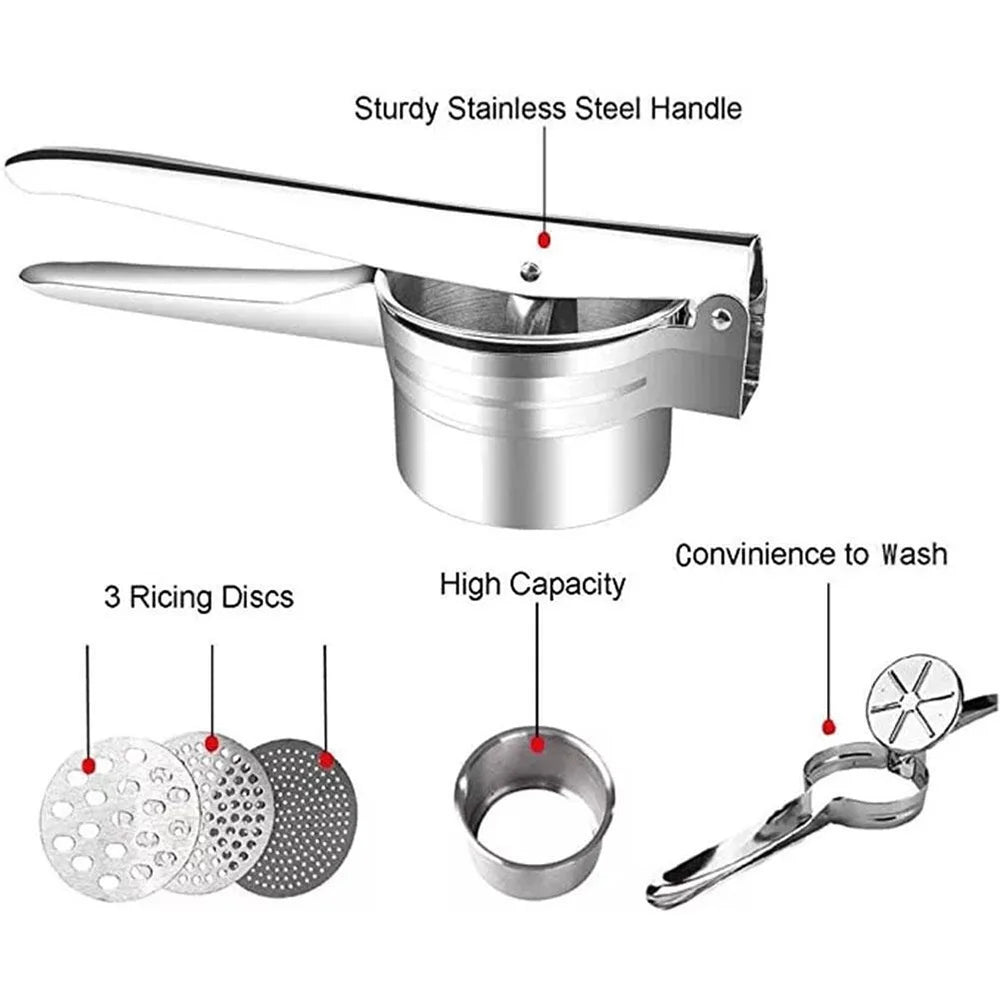 Stainless Steel Potato Ricer and Masher J625