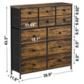 12 Drawer Fabric Storage Dresser J32452