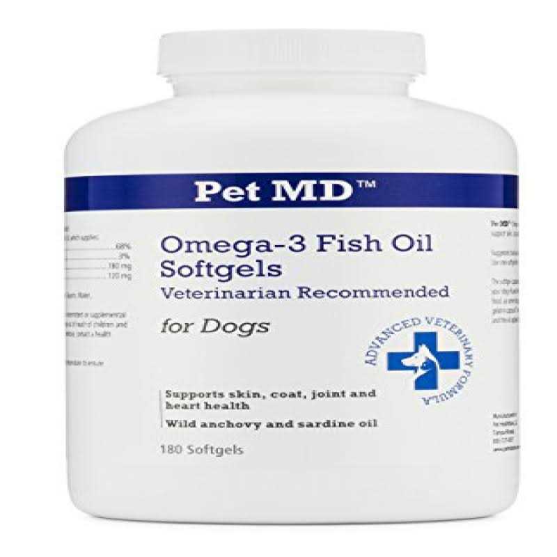 Omega-3 Fish Oil Softgels for Dogs 180 Count W4127