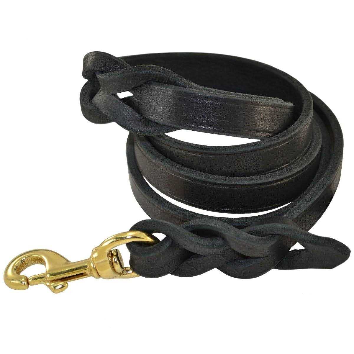 Braided Leather Leash A616294