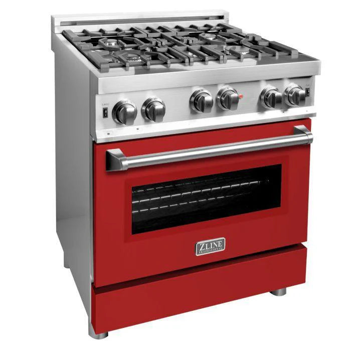 30 in. Gas Range with Red Matte Door Y987523