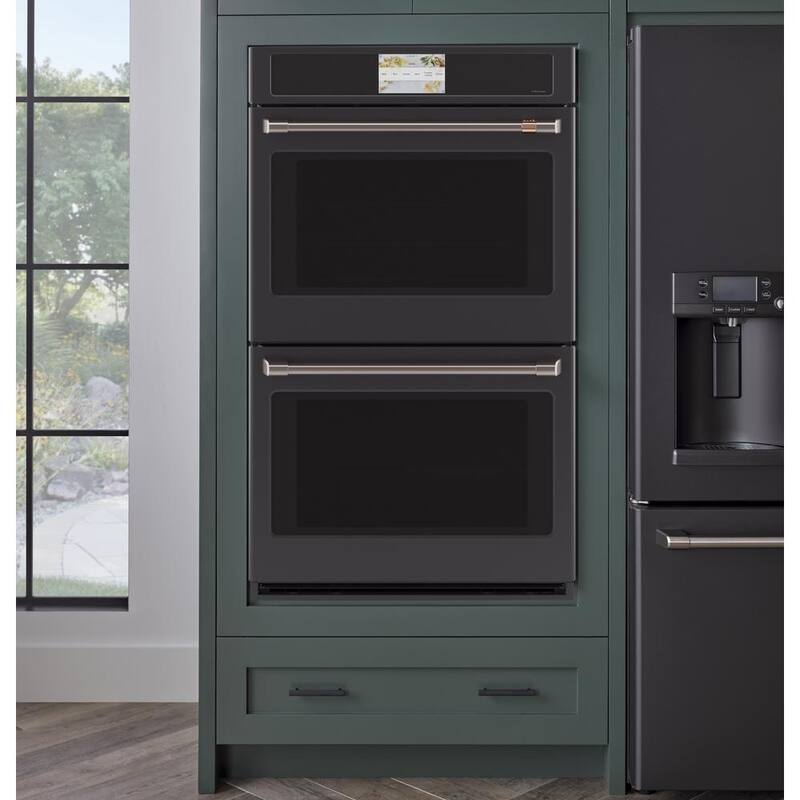 30 in. Double Electric Wall Oven with Convection Self-Cleaning Matte Black R43044