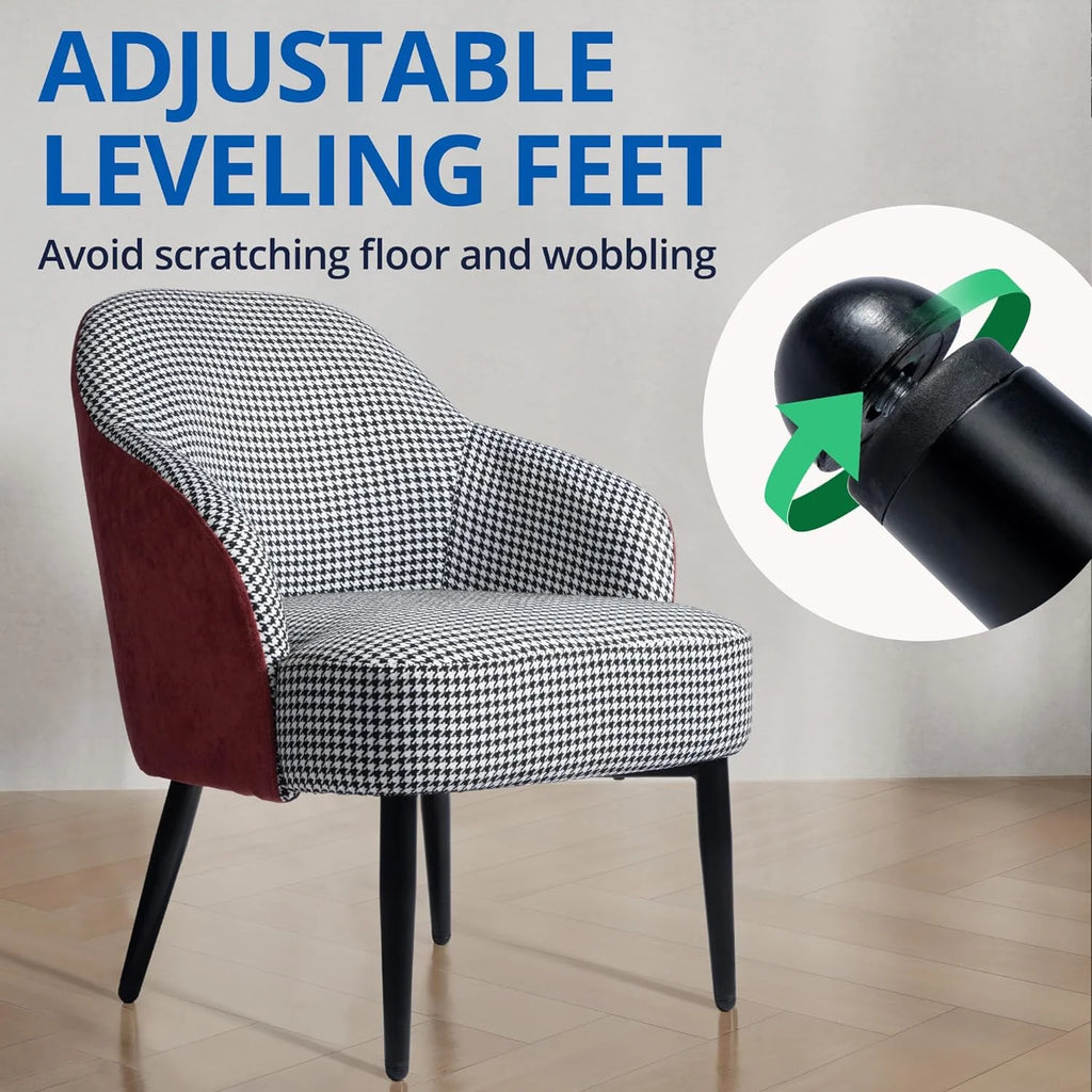 Houndstooth Upholstered Accent Chair S4573