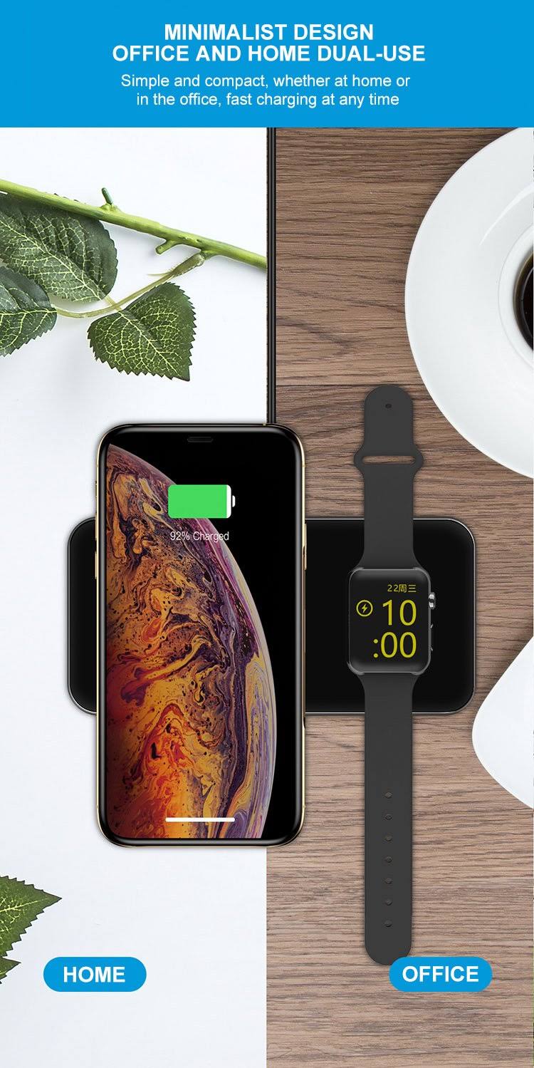 3 in 1 Glass Wireless Charge Pad T9065