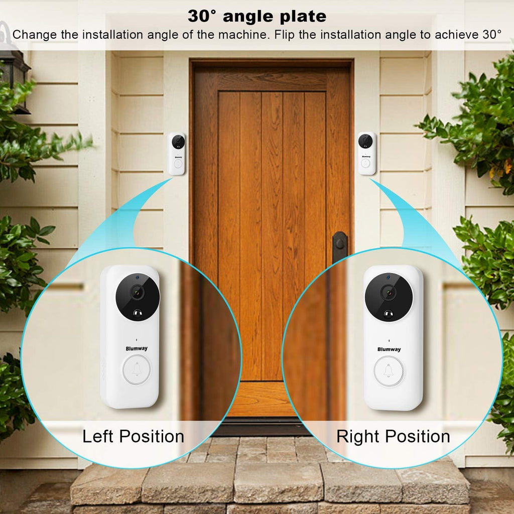Wireless Video Doorbell Camera with Motion Detector, 1080P, Night Vision G667025
