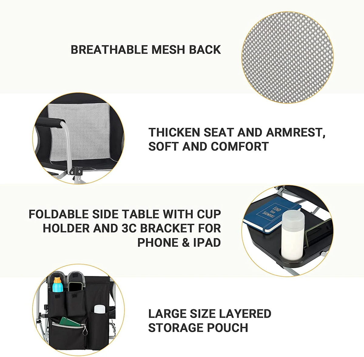 Heavy Duty Folding Camping Chair A5122