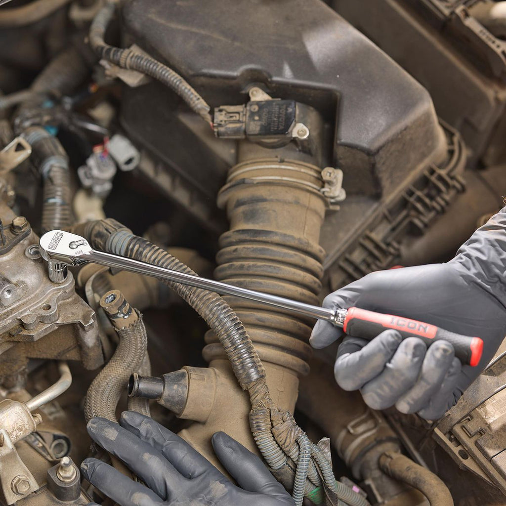 1/4 in. Drive 12-1/2 in. Extra-Long Ratchet with Comfort Grip I521235