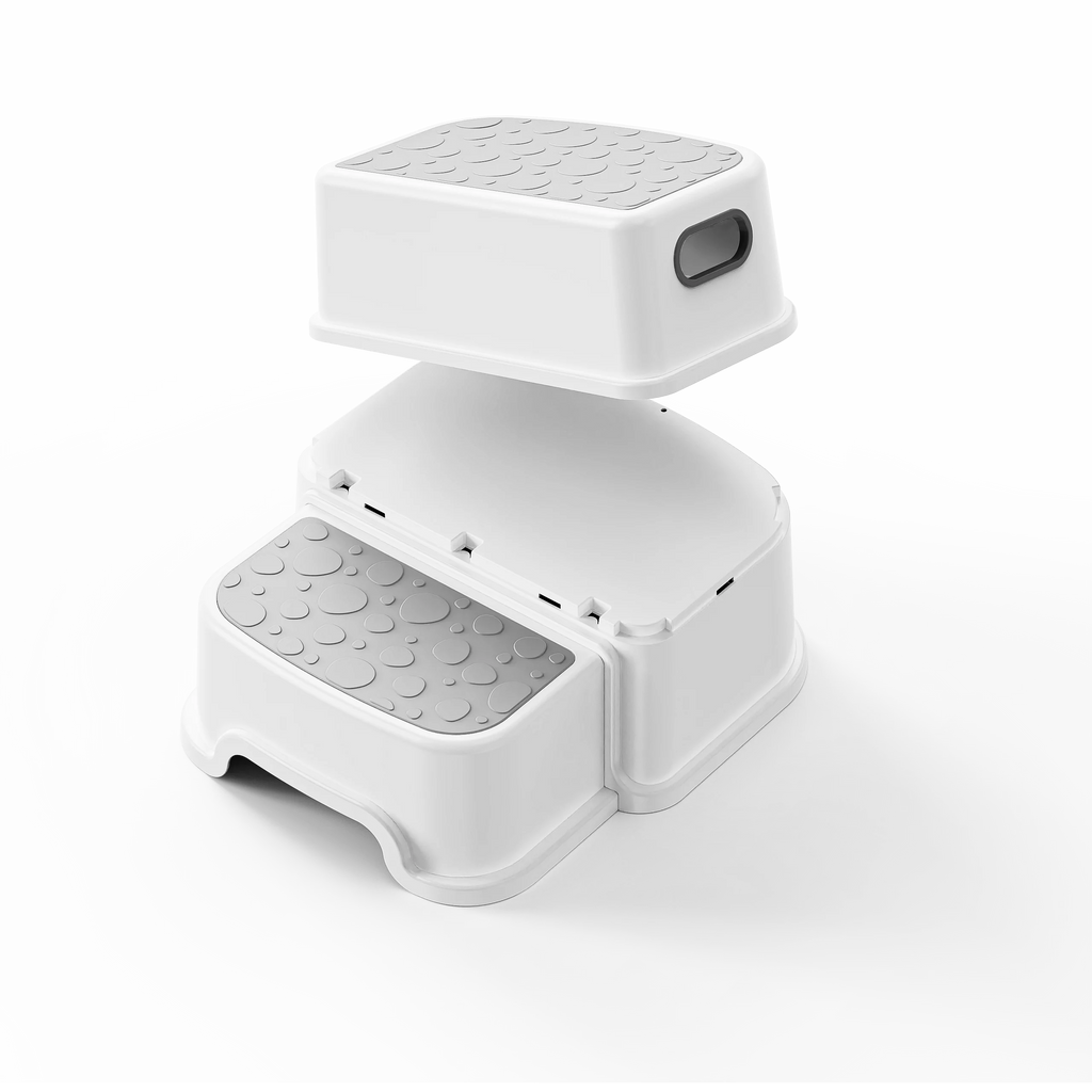 2 Step Stool for Kids Dual Height 9.5" Non-Slip D1430