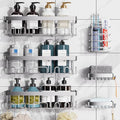 Black Adhesive Shower Caddy 6-Pack G689