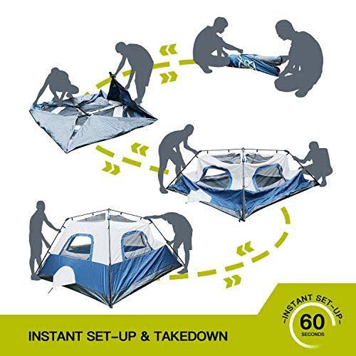 4 Person Water-Proof Pop Up Tent with Carry Bag A619