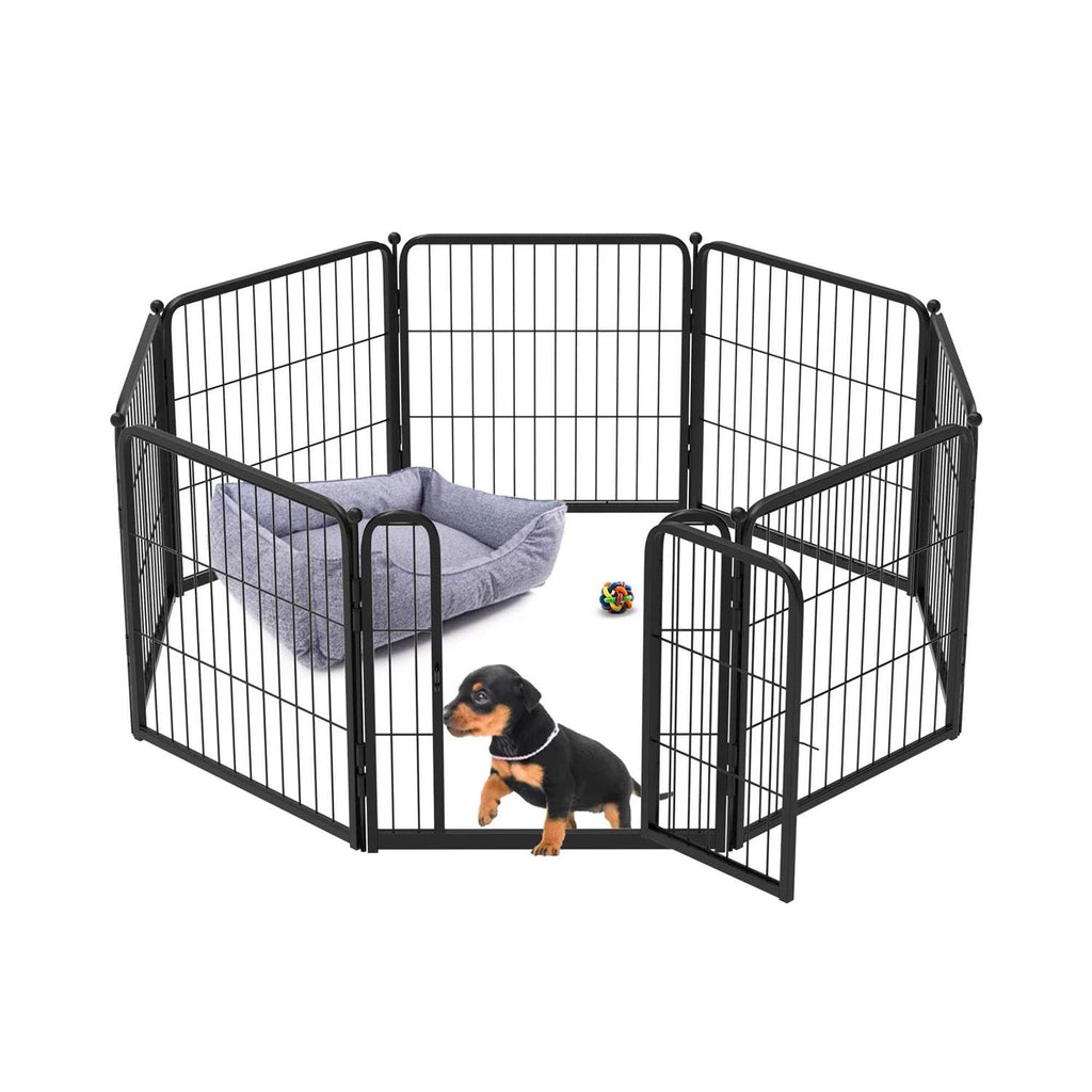 24 inch Dog Playpen with Silicone Foot Pads Q927