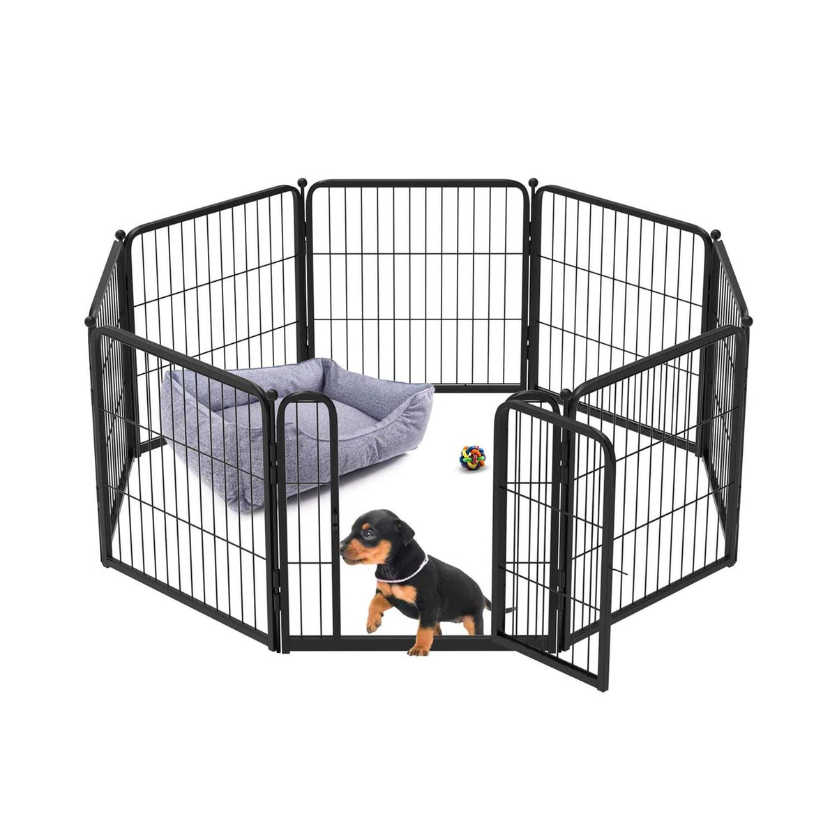 24 inch Dog Playpen with Silicone Foot Pads Q927