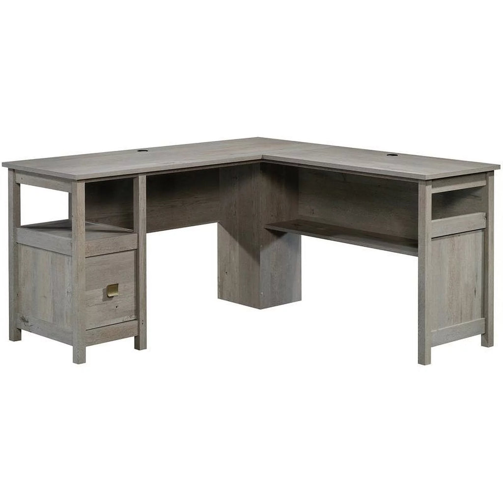L-shaped Farmhouse Engineered Wood Writing Desk C855