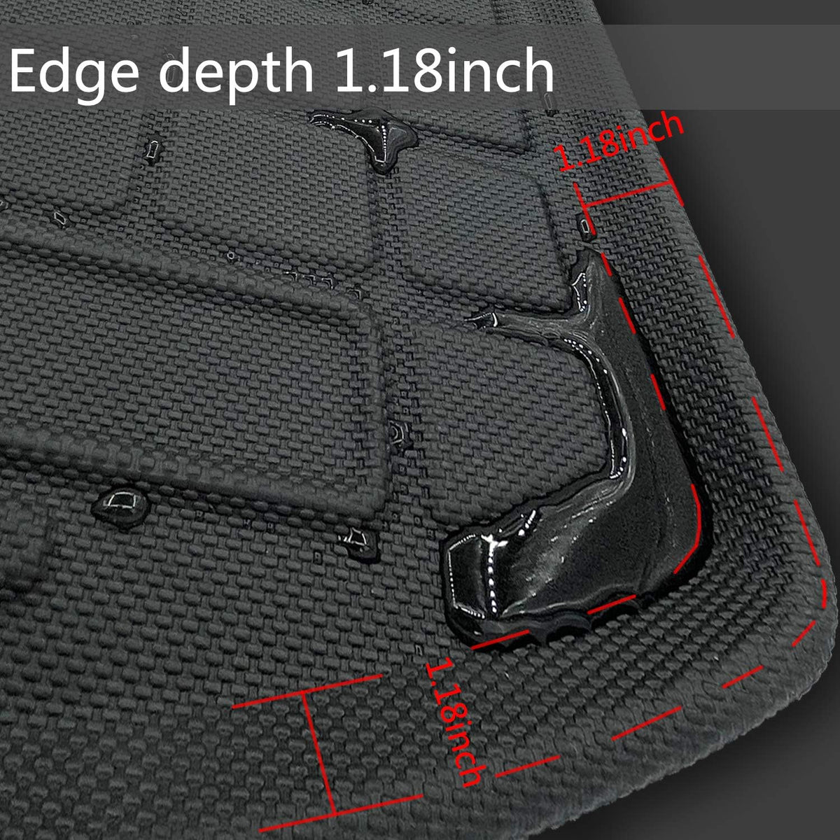 All Weather Waterproof Front Trunk Mat and Rear Cargo Mat D694