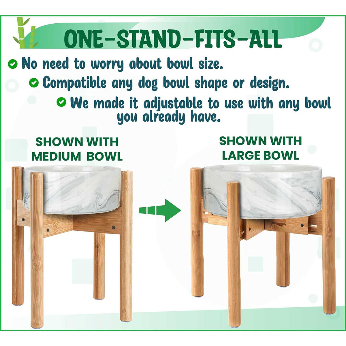Adjustable Dog Bowl Stand M137