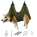 Pet Dog Grooming Hammock Harness with Nail Clippers J4934