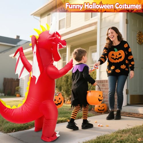 Red Dragon Inflatable Costume for Kids Z66554