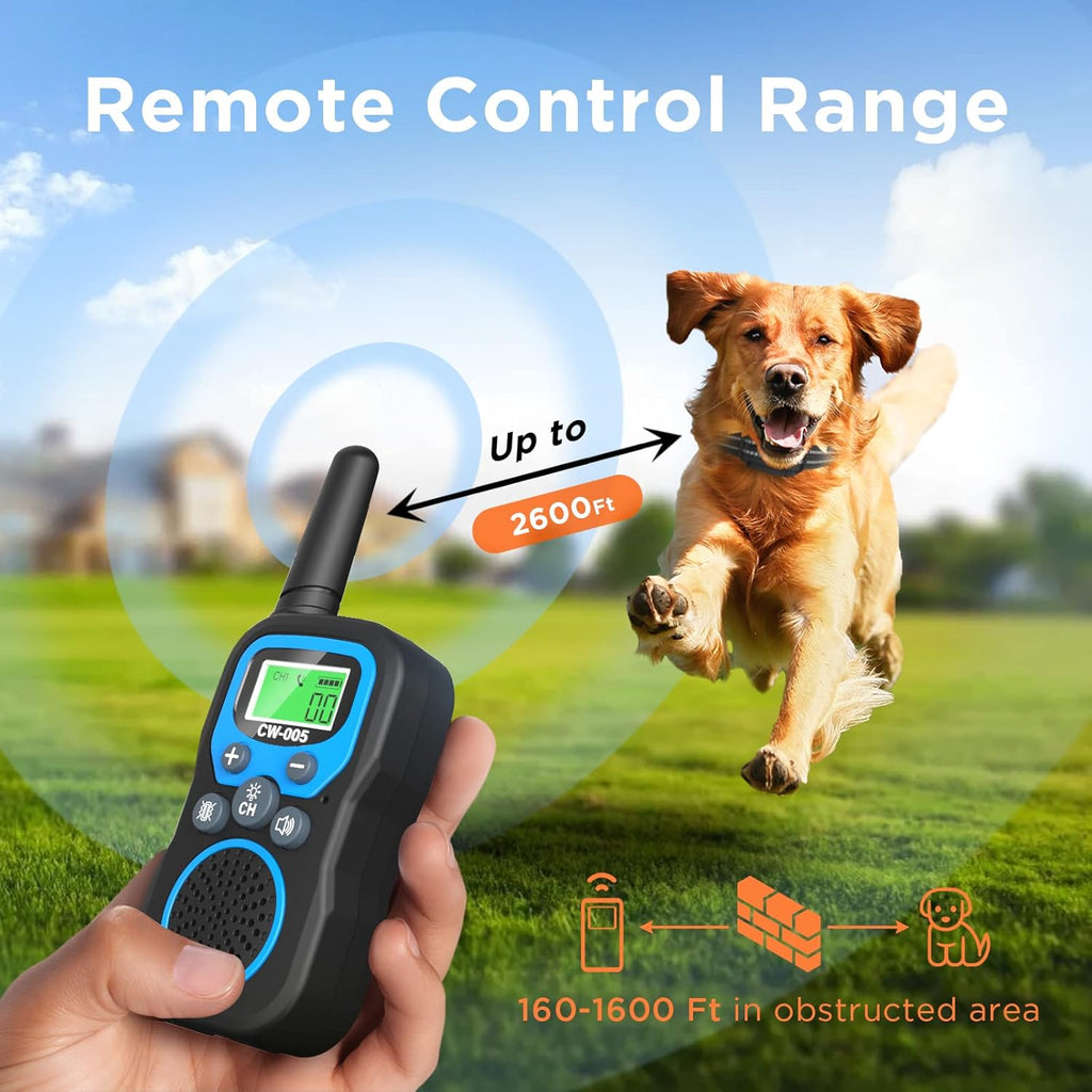 Dog Training Collar with Remote, Vibration Beep Modes, Waterproof Rechargeable, Pack of 2 V828876