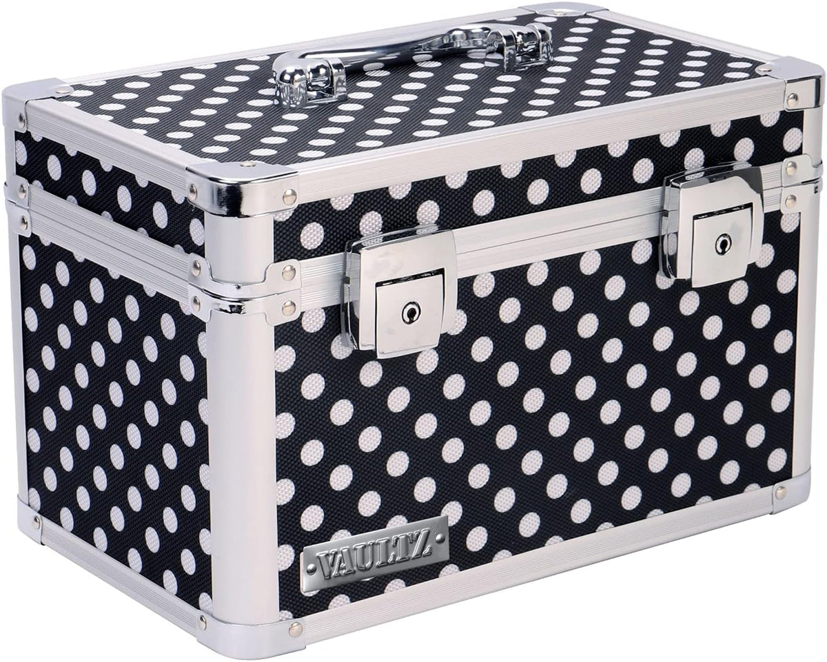 Black Medium Locking Storage Case with Dividers U1703