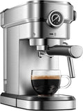 15 Bar Espresso and Cappuccino Maker with Milk Frother Wand Y6924