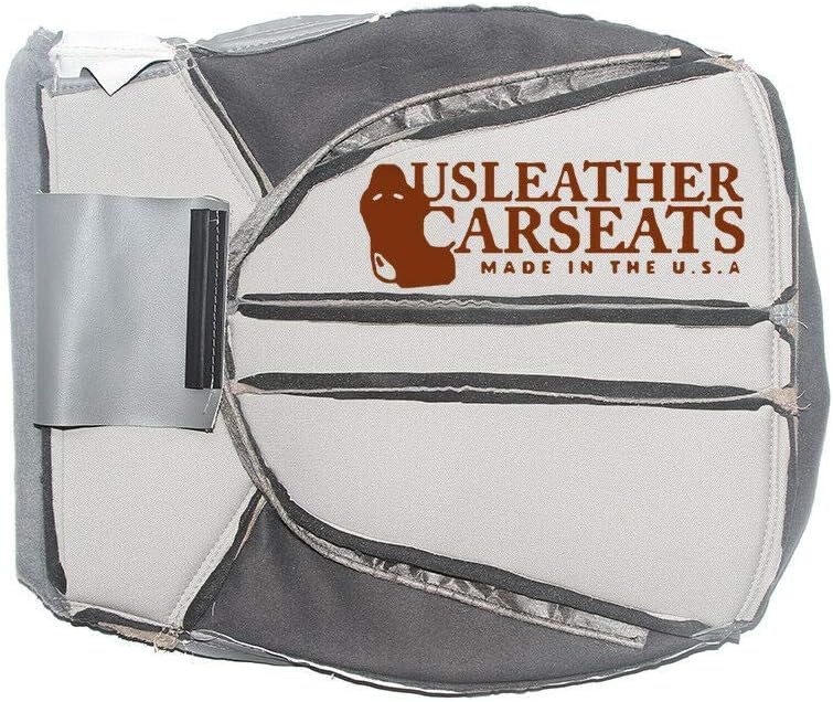 Gray Leather Driver Bottom Seat Cover P450
